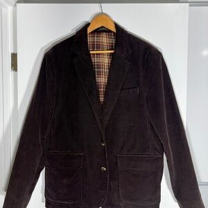 L.L. Bean Dark Brown Corduroy Blazer